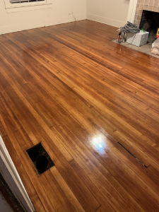 wood floor refinishing after