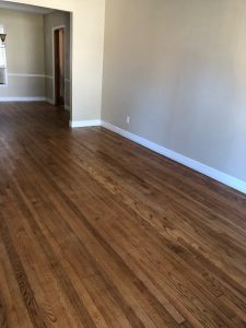 wood floor refinishing after